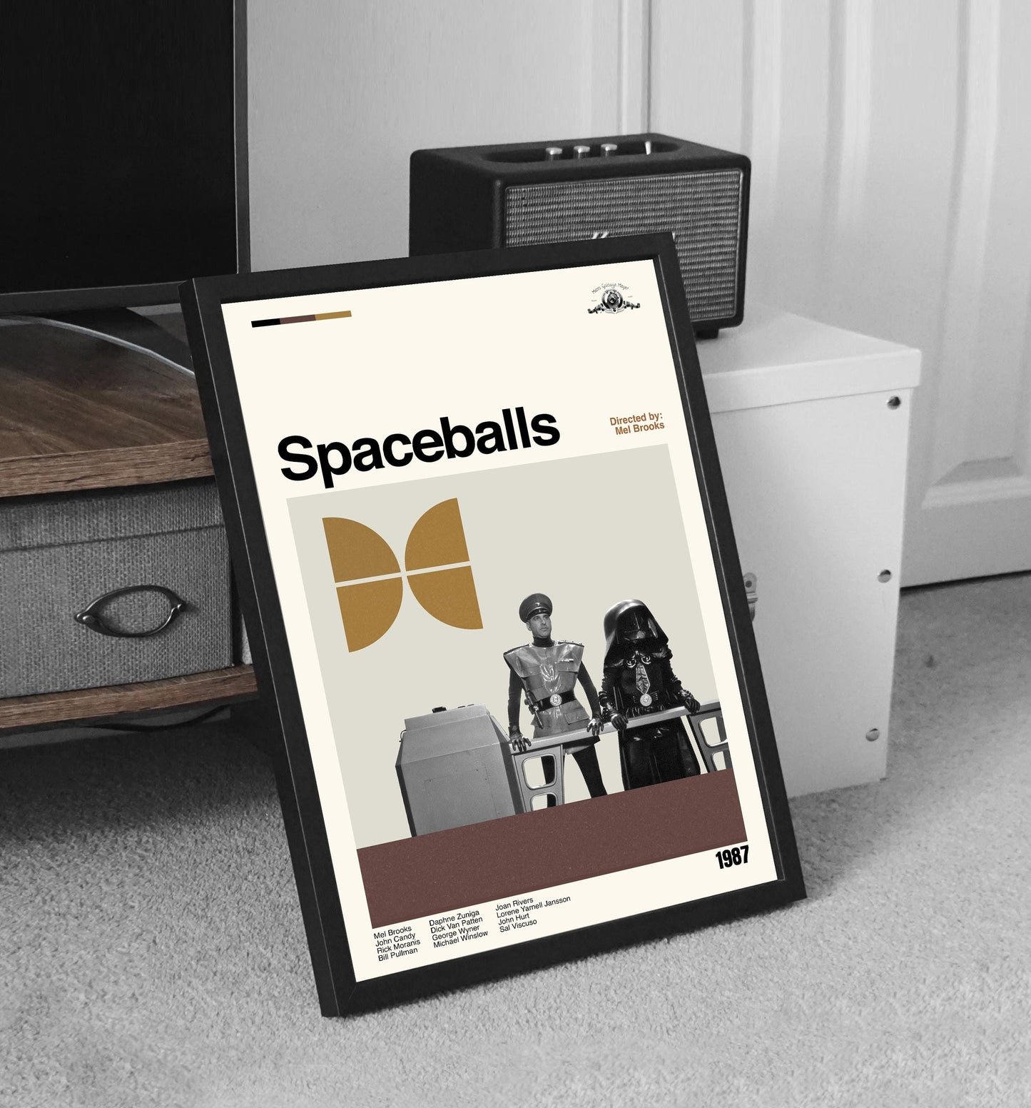 Spaceballs Movie Poster: Mid-Century Modern Minimalist Art Print