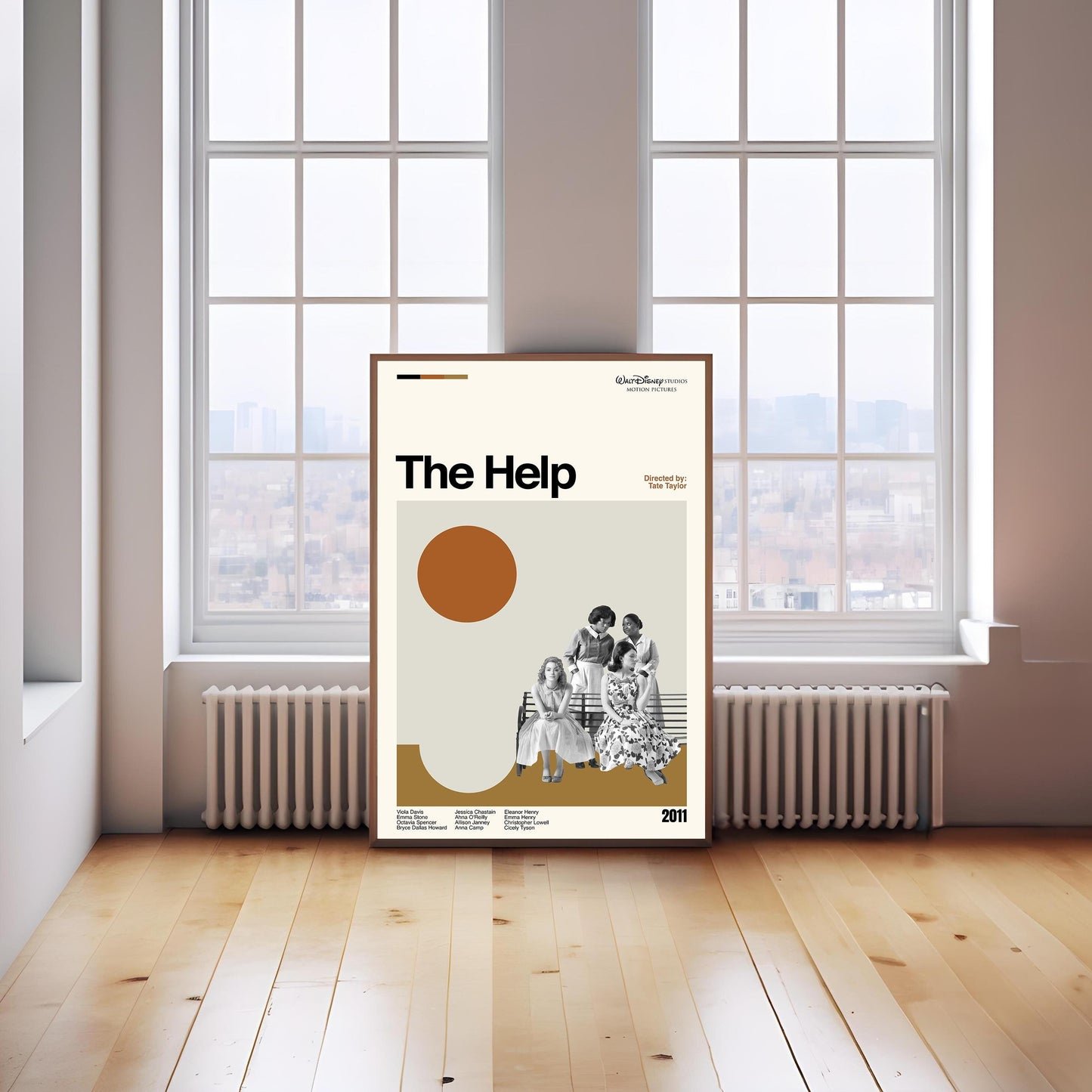 The Help Movie Poster: Mid-Century Modern Minimalist Art Print
