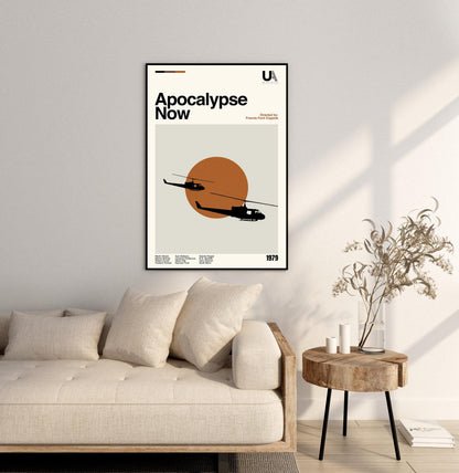 Apocalypse Now Movie Poster: Minimalist Mid-Century Modern Art Print