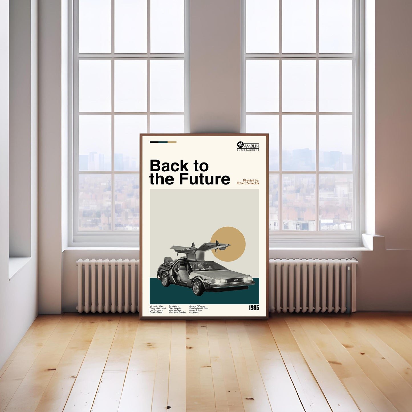 Back to the Future Movie Poster – Midcentury Modern Minimalist Print
