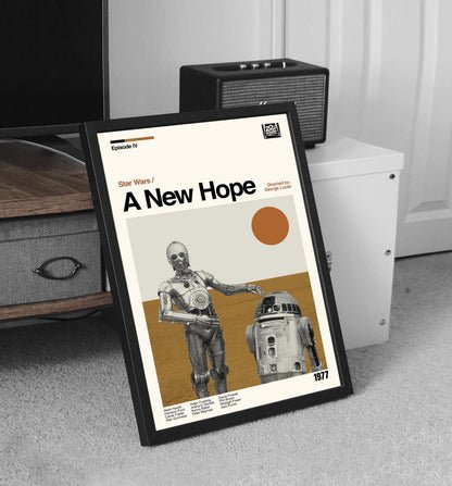 Star Wars: A New Hope - Minimalist Movie Poster Art Print