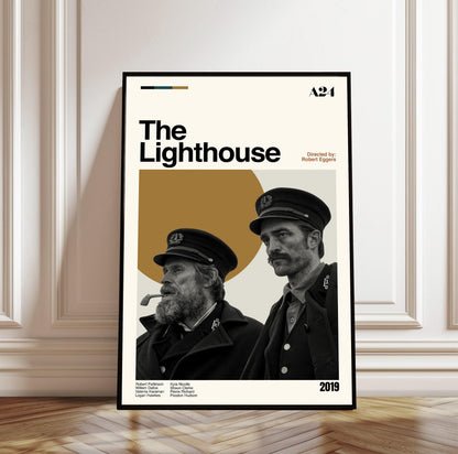 The Lighthouse Movie Poster: Mid-Century Modern Minimalist Print