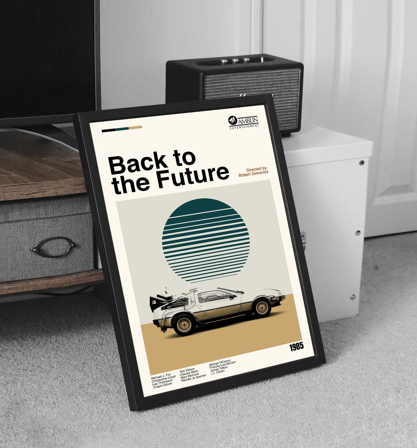 Back to the Future Poster – Minimalist Movie Art Print