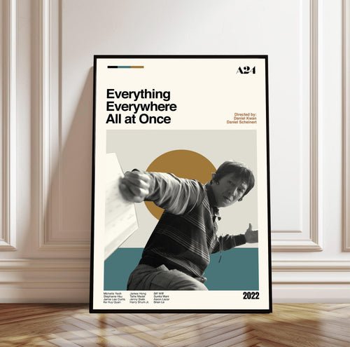 Everything Everywhere All at Once Movie Poster - Midcentury Modern Minimalist Print