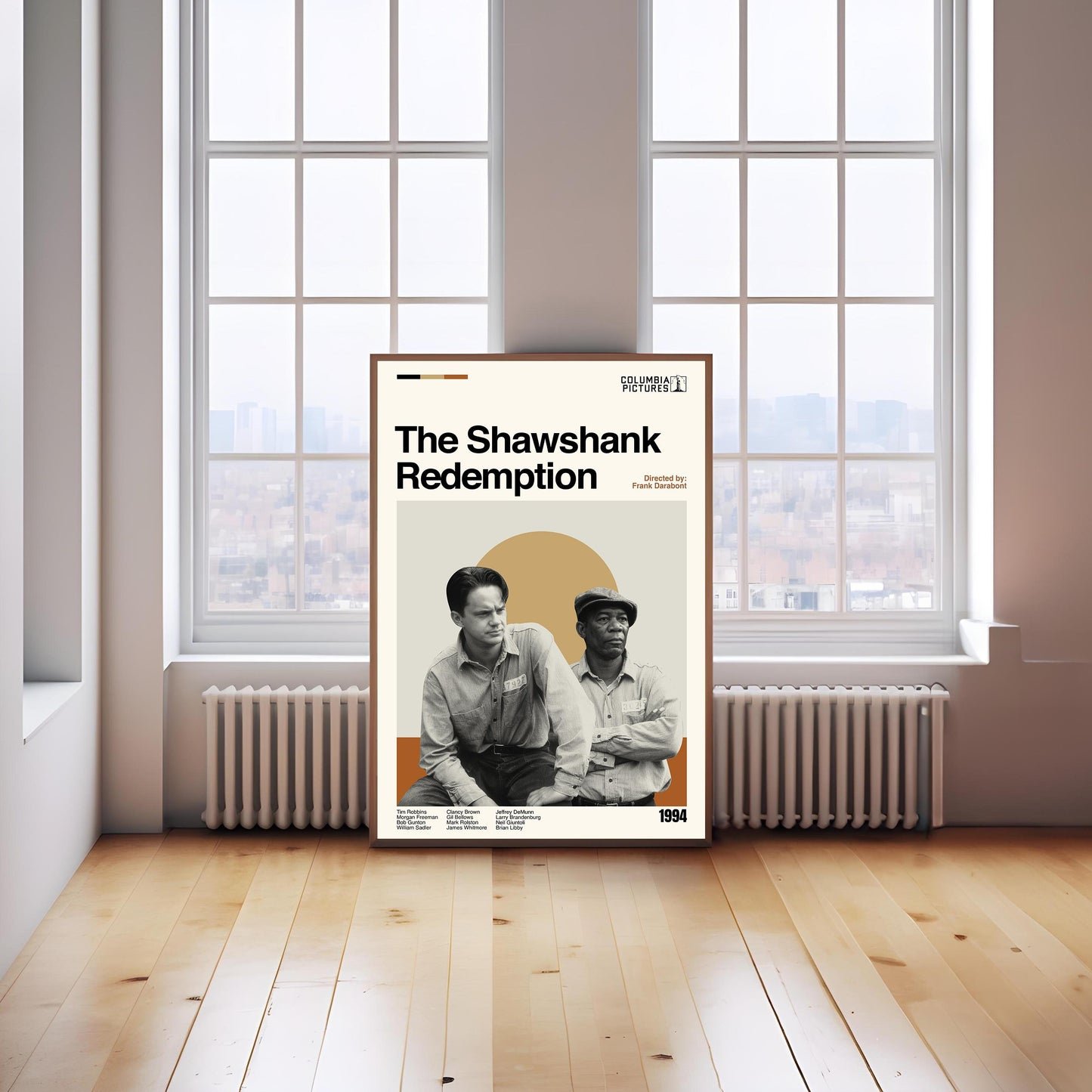 The Shawshank Redemption Poster – Mid-Century Modern Movie Print